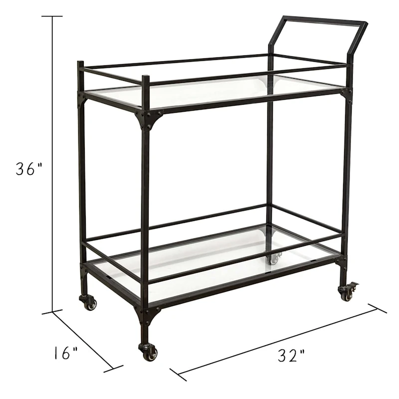 Honeybloom Sage Frost Bar Cart 6 Honeybloom Sage Frost Bar Cart - Image 4