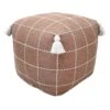 Honeybloom Shiva Brown Woven Pouf -Furniture Series Sale honeybloom shiva brown woven pouf