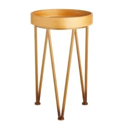 Honeybloom Tall Wood Top Plant Stand, 20"