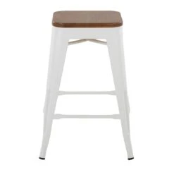 Honeybloom Westfield Counter Stool, White -Furniture Series Sale honeybloom westfield counter stool white 1