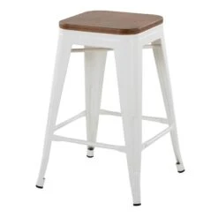 Honeybloom Westfield Counter Stool, White -Furniture Series Sale honeybloom westfield counter stool white 2