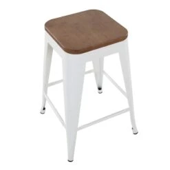 Honeybloom Westfield Counter Stool, White -Furniture Series Sale honeybloom westfield counter stool white 3