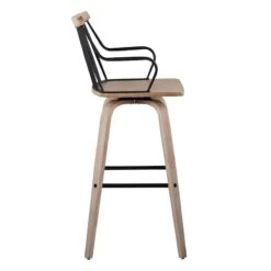 Honeybloom Whitley Swivel Barstool -Furniture Series Sale honeybloom whitley swivel barstool 2