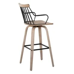 Honeybloom Whitley Swivel Barstool -Furniture Series Sale honeybloom whitley swivel barstool 3