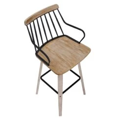 Honeybloom Whitley Swivel Barstool -Furniture Series Sale honeybloom whitley swivel barstool 8