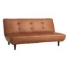 Honeybloom Wyatt Push Back Sofa, Cognac Faux Leather -Furniture Series Sale honeybloom wyatt push back sofa cognac faux leather