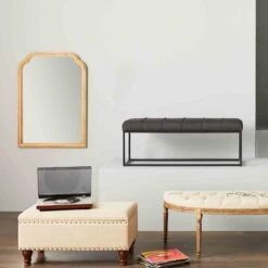 Jasmine Linen Storage Ottoman, Natural -Furniture Series Sale jasmine linen storage ottoman natural 2