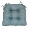 Jasper Textured Chair Pad/4 Tacks/Ties Blue 2 Jasper Textured Chair Pad/4 Tacks/Ties Blue -Furniture Series Sale jasper textured chair pad 4 tacks ties blue
