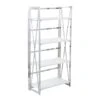 Laila Ali Astrid Chrome Bookshelf -Furniture Series Sale laila ali astrid chrome bookshelf