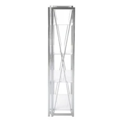 Laila Ali Astrid Chrome Bookshelf -Furniture Series Sale laila ali astrid chrome bookshelf 3