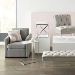 Laila Ali Harlowe Modern Track Armchair -Furniture Series Sale laila ali harlowe modern track armchair 3