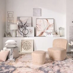 Laila Ali Sylvan Ottoman, Silver -Furniture Series Sale laila ali sylvan ottoman silver 4