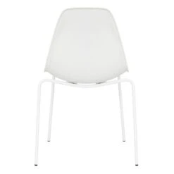 Lily White Dining Chair With Metal Legs -Furniture Series Sale lily white dining chair with metal legs 3