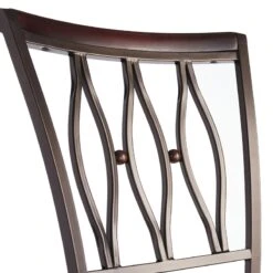 Marsol Brown Metal Swivel Barstool With Faux Leather Seat 12 Marsol Brown Metal Swivel Barstool With Faux Leather Seat -Furniture Series Sale marsol brown metal swivel barstool with faux leather seat 4