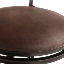 Marsol Brown Swivel Counter Stool With Faux Leather Seat 10 Marsol Brown Swivel Counter Stool With Faux Leather Seat -Furniture Series Sale marsol brown swivel counter stool with faux leather seat 3