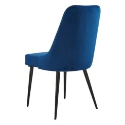 Mereen Indigo Velvet Dining Chair -Furniture Series Sale mereen indigo velvet dining chair 2
