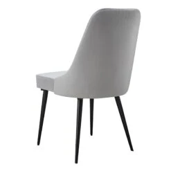 Mereen Velvet Dining Chair, Grey -Furniture Series Sale mereen velvet dining chair grey 2