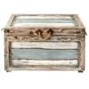 Nantucket Weathered Wood Decorative Storage Trunk, Large