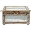 Nantucket Weathered Wood Decorative Storage Trunk, Medium -Furniture Series Sale nantucket weathered wood decorative storage trunk medium