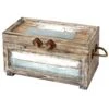 Nantucket Weathered Wood Decorative Storage Trunk, Small -Furniture Series Sale nantucket weathered wood decorative storage trunk small