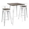 Oregon 3-Piece White Dining Table Set -Furniture Series Sale oregon 3 piece white dining table set