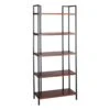 Parkview 5-Tier Metal & Wood Veneer Bookshelf -Furniture Series Sale parkview 5 tier metal wood veneer bookshelf