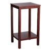 Pratt Espresso Brown Square Accent Table, 25"