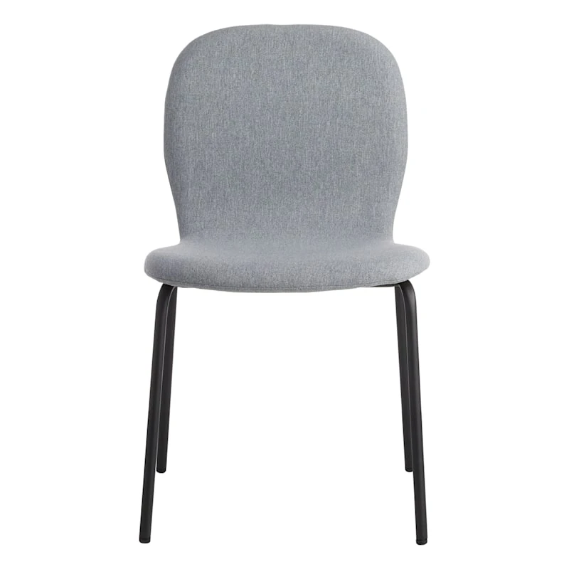 Preston Stackable Dining Chair, Light Grey 5 Preston Stackable Dining Chair, Light Grey - Image 3