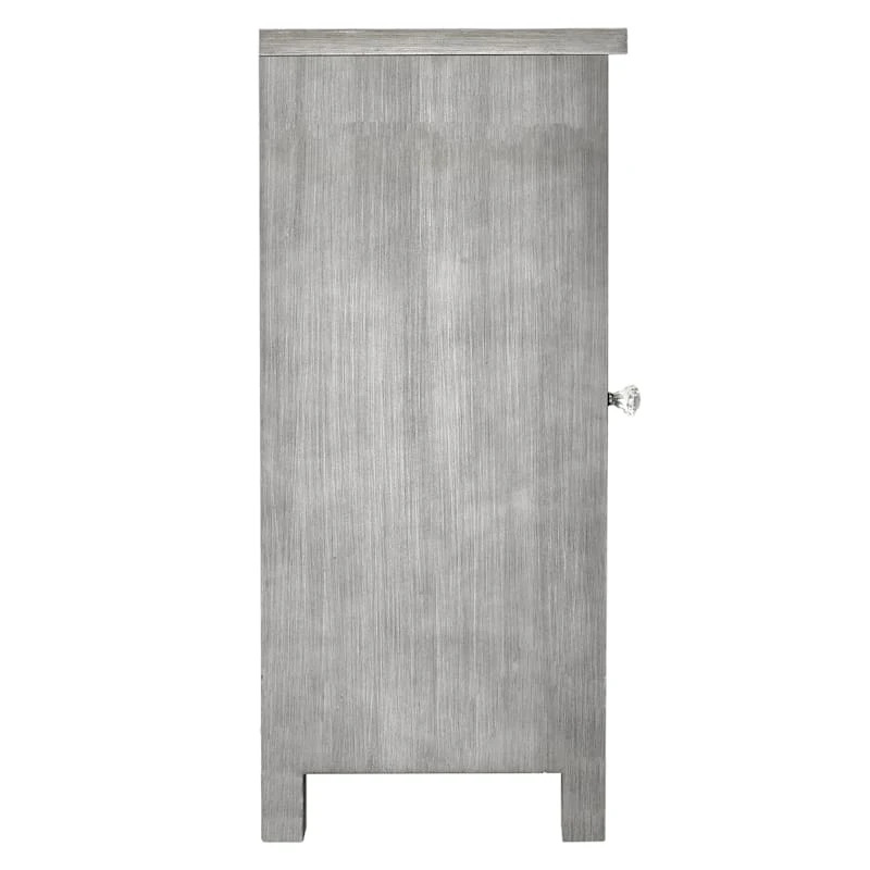 Providence 1-Door Mirrored Silver Cabinet 5 Providence 1-Door Mirrored Silver Cabinet - Image 3