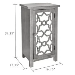 Providence 1-Door Mirrored Silver Cabinet 13 Providence 1-Door Mirrored Silver Cabinet -Furniture Series Sale providence 1 door mirrored silver cabinet 4