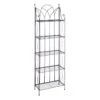 Providence 5-Tier Black Gothic Baker Rack With Metal Wire Shelves -Furniture Series Sale providence 5 tier black gothic baker rack with metal wire shelves