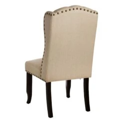 Providence Aahmad Winged Dining Chair, Beige 7 Providence Aahmad Winged Dining Chair, Beige -Furniture Series Sale providence aahmad winged dining chair beige 1