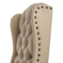 Providence Aahmad Winged Dining Chair, Beige 8 Providence Aahmad Winged Dining Chair, Beige -Furniture Series Sale providence aahmad winged dining chair beige 2