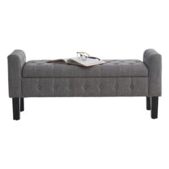 Providence Andy Storage Bench, Grey -Furniture Series Sale providence andy storage bench grey 2
