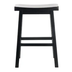 Providence Black Saddle Counter Stool, 24" -Furniture Series Sale providence black saddle counter stool 24 1