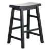 Providence Black Saddle Counter Stool, 24" -Furniture Series Sale providence black saddle counter stool 24