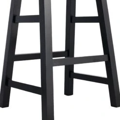 Providence Black Saddle Counter Stool, 24" -Furniture Series Sale providence black saddle counter stool 24 2
