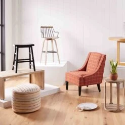 Providence Black Saddle Counter Stool, 24" -Furniture Series Sale providence black saddle counter stool 24 5