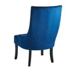 Providence Cassia Velvet Accent Chair, Navy Blue -Furniture Series Sale providence cassia velvet accent chair navy blue 2