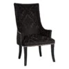 Providence Chatham Damask Velvet Accent Chair, Black -Furniture Series Sale providence chatham damask velvet accent chair black
