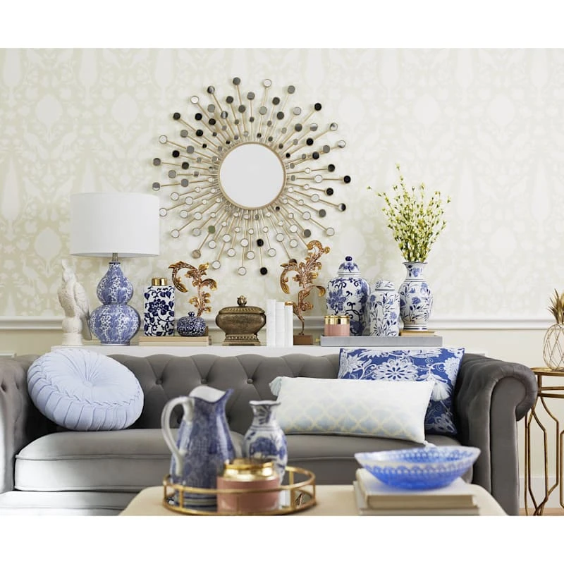 Providence Chesterfield Grey Velvet Tufted Sofa, 79" 6 Providence Chesterfield Grey Velvet Tufted Sofa, 79" - Image 4