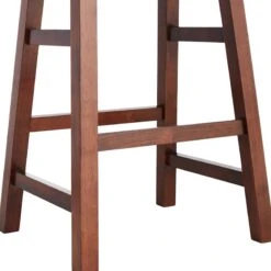 Providence Dark Oak Saddle Counter Stool, 24" -Furniture Series Sale providence dark oak saddle counter stool 24 2