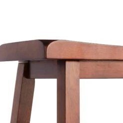 Providence Dark Oak Saddle Counter Stool, 24" -Furniture Series Sale providence dark oak saddle counter stool 24 3