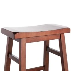 Providence Dark Oak Saddle Counter Stool, 24" -Furniture Series Sale providence dark oak saddle counter stool 24 4