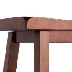 Providence Dark Walnut Saddle Stool, 24" 9 Providence Dark Walnut Saddle Stool, 24" -Furniture Series Sale providence dark walnut saddle stool 24 3