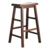 Providence Dark Walnut Saddle Stool, 29" 2 Providence Dark Walnut Saddle Stool, 29" -Furniture Series Sale providence dark walnut saddle stool 29