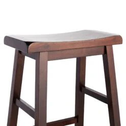 Providence Dark Walnut Saddle Stool, 29" -Furniture Series Sale providence dark walnut saddle stool 29 2