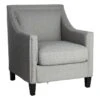 Providence Erica Studded Accent Chair, Grey -Furniture Series Sale providence erica studded accent chair grey
