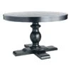 Providence Evening Mist Black Cylinder Table Pedestal, Top & Base Sold Separately -Furniture Series Sale providence evening mist black cylinder table pedestal top base sold separately
