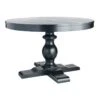Providence Evening Mist Round Black Wooden Table Top & Base, Pedestal Sold Separately -Furniture Series Sale providence evening mist round black wooden table top base pedestal sold separately